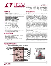 Wideband IQ Demodulator with IIP2 and DC Offset Control
