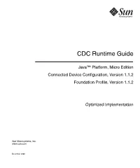 CDC Runtime Guide