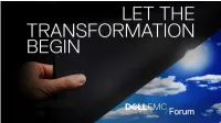 Dell EMC IT Big Data Analytics Journey