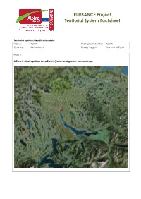 RURBANCE Project Territorial System Factsheet