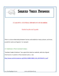 Seabird Myths and Legends