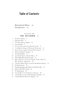 Table of Contents