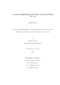 A CHARACTERIZATION of the 2-FUSION SYSTEM of L4(Q)