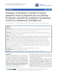 Activation of Axonal Kv7 Channels In