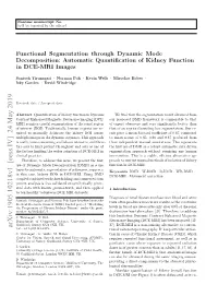 Automatic Quantification of Kidney Function in DCE-MRI Images