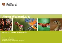 Cambridge Alumni Weekend