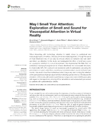 Exploration of Smell and Sound for Visuospatial Attention in Virtual Reality