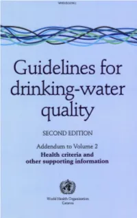 Guidelines for G-Vvater Quality