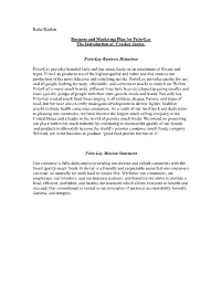 Ricki Kaplan Business and Marketing Plan for Frito-Lay the Introduction Of