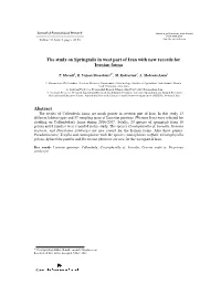 The Study on Springtails in West Part of Iran with New Records for Iranian Fauna