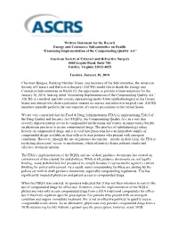 Examining Implementation of the Compounding Quality Act”