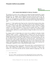 New Margin Requirements for Day Trading