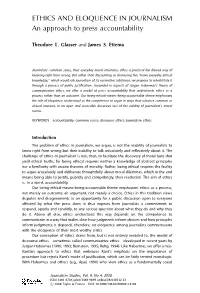 ETHICS and ELOQUENCE in JOURNALISM an Approach To