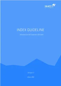 Index Guideline