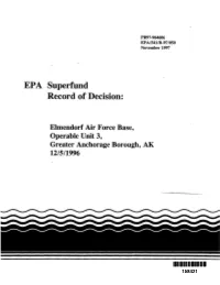 Elmendorf Air Force Base, Operable Unit 3