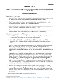 GS 2046X GENERAL SYNOD DRAFT CHURCH REPRESENTATION