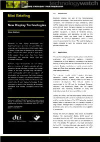 New Display Technologies (Crts), Displays Have Become Ubiquitous and Have Taken Many Different Forms