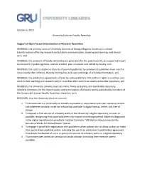 Open Access Resolution