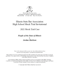 2021 Mock Trial Problem