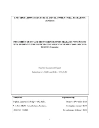 Promotion of BAT and BEP to Reduce U-Pops Releases from Waste Open Burning in Tanzania
