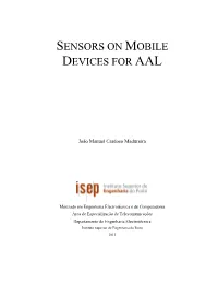 Sensors on Mobile Devices for Aal