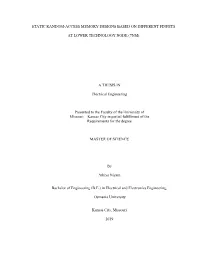 Static Random-Access Memory Designs Based on Different Finfets