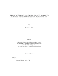 The Effects of Domain Expertise on Exploratory Information Search and Topic Learning in Social Search Environment