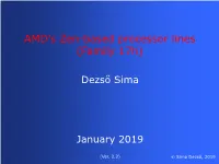 AMD's Zen-Based Processor Lines (Family 17H)