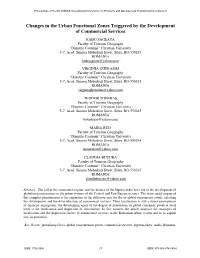 Changes in the Urban Functional Zones Triggered by the Development of Commercial Services