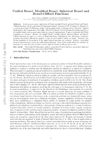Unified Bessel, Modified Bessel, Spherical Bessel and Bessel-Clifford Functions