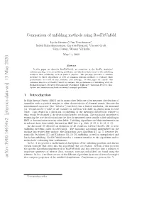 Comparison of Unfolding Methods Using Roofitunfold