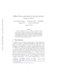 Hilbert-Post Completeness for the State and the Exception Effects