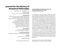Susan Stebbing, Incomplete Symbols, and Foundherentist Meta-Ontology Volume 5, Number 2 Frederique Janssen-Lauret Editor in Chief Kevin C