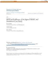 A Six Sigma DMAIC and Simulation Case Study Peter Southard University of St