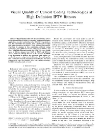 Visual Quality of Current Coding Technologies at High Definition
