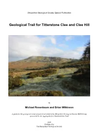A Geological Guide to Titterstone Clee and Clee Hill