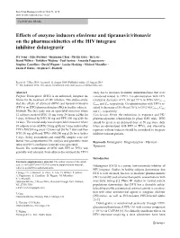 Effects of Enzyme Inducers Efavirenz and Tipranavir/Ritonavir on the Pharmacokinetics of the HIV Integrase Inhibitor Dolutegravir