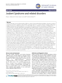 Joubert Syndrome and Related Disorders
