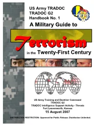 Military Guide to Terrorism in the Twenty-First Century