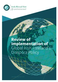 Review of Implementation of Global Irish – Ireland's Diaspora Policy