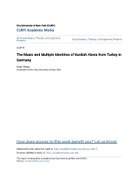 The Music and Multiple Identities of Kurdish Alevis from Turkey in Germany