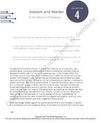 Assault and Murder a Continuum of Violence 4