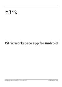 Citrix Workspaceapp Forandroid
