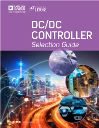 DC/DC CONTROLLER Selection Guide