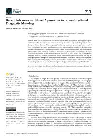 Recent Advances and Novel Approaches in Laboratory-Based Diagnostic Mycology