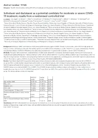 Sofosbuvir and Daclatasvir As a Potential Candidate for Moderate Or Severe COVID- 19 Treatment, Results from a Randomised Controlled Trial A