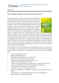 Special Issue Title