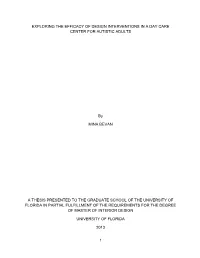 1 Exploring the Efficacy of Design Interventions in A