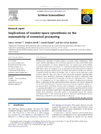 Implications of Number-Space Synesthesia on the Automaticity of Numerical Processing