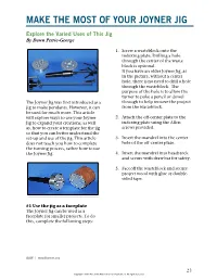 Make the Most of Your Joyner Jig